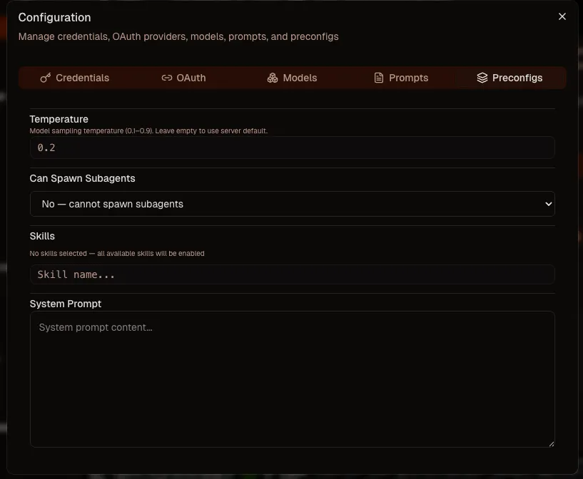 Preconfig editor part two