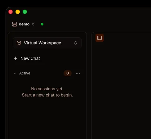 Default virtual workspace